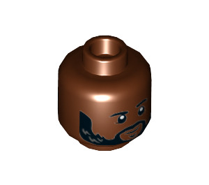 LEGO Ron Barney Minifigure Head (Recessed Solid Stud) (3626 / 69988)