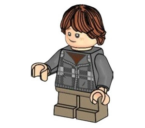 LEGO Ron Weasley med Grå Plaid Jakke Minifigur