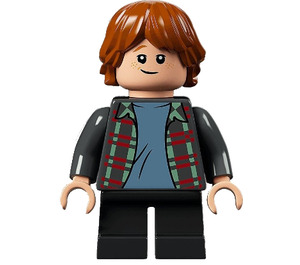 LEGO Ron Weasley z Szary Plaid Koszula I Krótkie nogi Minifigurka