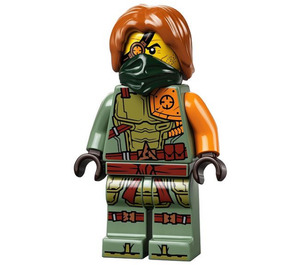 LEGO Ronin met Donkergroen Gezicht Masker Minifiguur