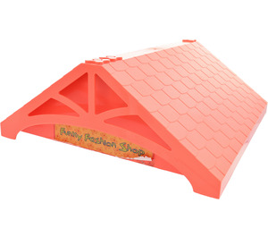 LEGO Roof 1/4 with Projection with Funky Fashion Shop Sticker (33179)