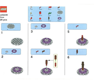 LEGO Rose Set ROSE2 Instructions