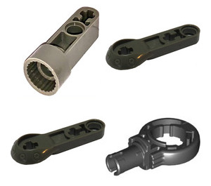 Lego Rotation Joint LEGO Rotation Joint Ball and Socket with Beam and Black Loop | Brick Owl