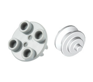 LEGO Round Plate 2 x 2 with White Wheel (2655)