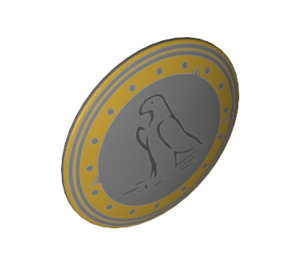 LEGO Round Shield with Curved Face with Bird (25482 / 75902)