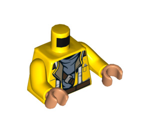 LEGO Rowan med Gul Jakke Minifig Torso (973 / 76382)