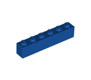 LEGO Koningsblauw Steen 1 x 6 (3009)
