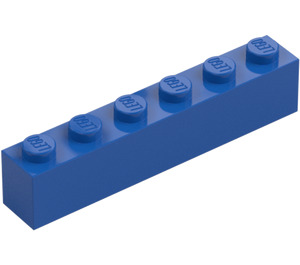 LEGO Królewski niebieski Cegła 1 x 6 (3009 / 30611)