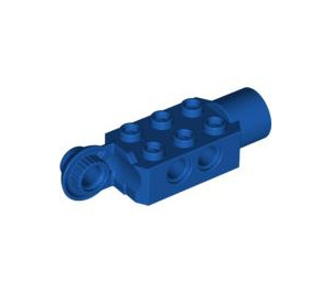 LEGO Royal Blue Brick 2 x 3 with Holes, Rotating with Socket (47432)