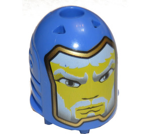 LEGO Royal Blue King Mathias Large Figure Head with Gold Line