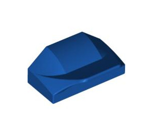 LEGO Royal Blue Slope 1 x 2 x 0.7 Curved with Fin (47458 / 81300)