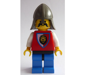 LEGO Royal Knights Soldado con Dark Gris Neck Protector Casco Minifigura