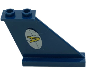 LEGO Rudder 1 x 3 x 4 with Agents Logo Right Sticker (2340)