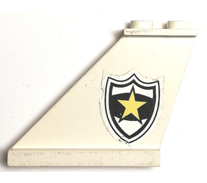 LEGO Rudder 1 x 3 x 4 with Police Star and Badge (Left) Sticker (2340)