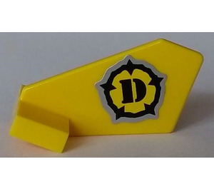 LEGO Rudder 2 x 3 x 2 with Dino Logo Sticker (44661)