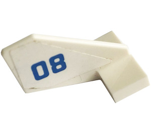 LEGO Rudder 2 x 3 x 2 with Number 08 (Right) Sticker (35265)