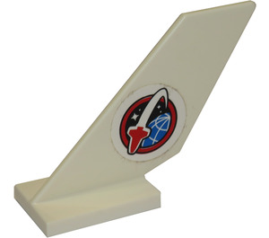 LEGO Rudder 2 x 4 x 6 with Spaceshuttle Logo Sticker (6239)