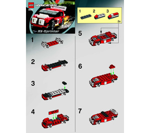 LEGO RX-Sprinter Set 8655 Instructions