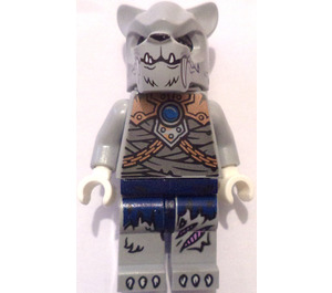 LEGO Saber Tooth Tiger Tribe Warrior with White Fangs Minifigure