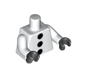 LEGO Sad Clown Torso with White Arms and Black Hands (973 / 88585)