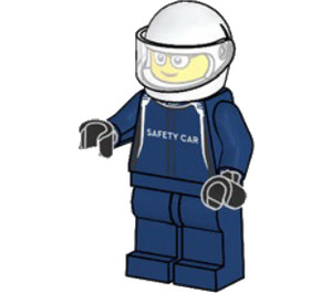 LEGO Safety Bil Förare Minifigur