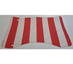 LEGO Sail 14 x 31 Bottom with Red Stripes (48145)