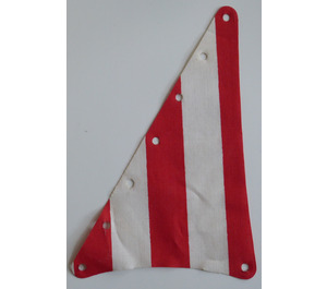 LEGO Sail 15 x 22 Triangle with Red and White Stripes