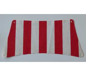 LEGO Sail 15 x 30 Bottom with Red Thick Stripes