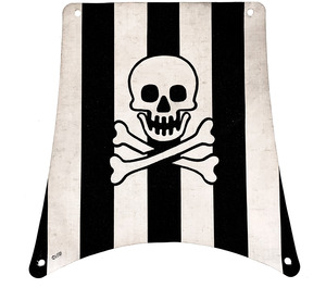 LEGO Sail with Black Stripes and Skull and Crossbones