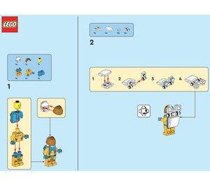 LEGO Sally Stardust's Satellite 952205 Instructies