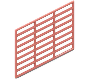 LEGO Salmon Bar 9 x 13 Grille (6046)