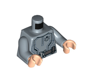 LEGO Sandblå Baron Von Strucker Minifig Torso (973 / 76382)