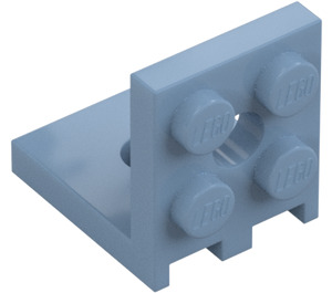 LEGO Sand Blue Bracket 2 x 2 - 2 x 2 Up (3956 / 35262)