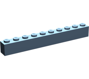 LEGO Sand Blue Brick 1 x 10 (6111)