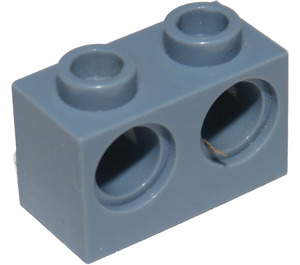 LEGO Sandblå Klods 1 x 2 med 2 Huller (32000)