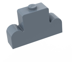 LEGO Bleu Sable Brique 1 x 4 x 2 avec Centre Tenon Haut (4088)