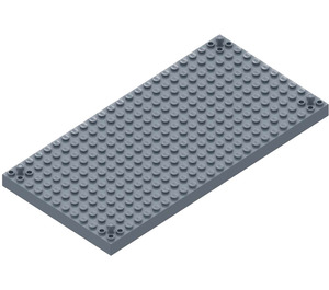 LEGO Sand Blå Kloss 12 x 24 med Fyra Pins (47116)