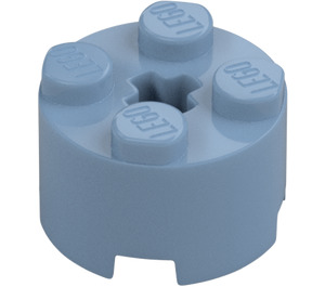 LEGO Sand Blue Brick 2 x 2 Round (3941 / 6143)