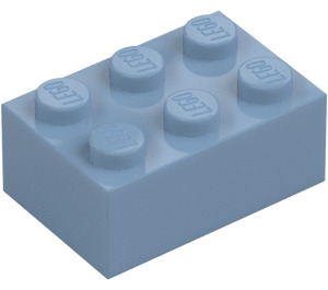 LEGO Sandblau Stein 2 x 3 (3002)