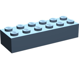 LEGO Sand Blue Brick 2 x 6 (2456 / 44237)