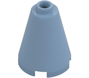 LEGO Sand Blue Cone 2 x 2 x 2 (Open Stud) (3942 / 14918)