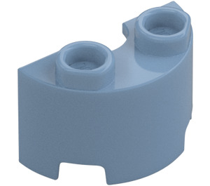 LEGO Sand Blue Cylinder 1 x 2 Half (68013)