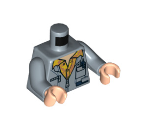 LEGO Sandblå Danny Nedermeyer Minifig Torso (973 / 76382)