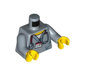 LEGO Sandblau Dr. McScrubs Minifig Torso (973 / 76382)
