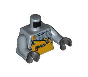 LEGO Sand Blue Jonas Jr. Minifig Torso (973 / 76382)