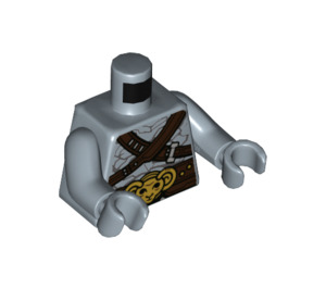 LEGO Sand Blue Korg Minifig Torso (973 / 76382)