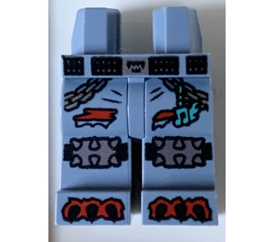 LEGO Bleu sable Metal Dragon Jambes (3815)