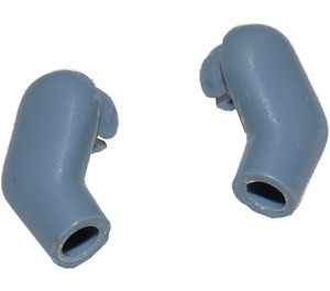LEGO Sand Blue Minifigure Arms (Left and Right Pair)