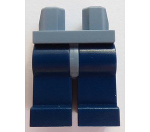 LEGO Zandblauw Minifigure Heupen met Dark Blauw Poten (3815 / 73200)