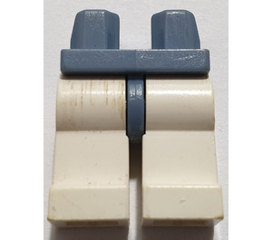 LEGO Sand Blue Minifigure Hips with White Legs (73200 / 88584)